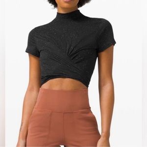 Lululemon Time to Restore Mock Neck Short Sleeve
Black / White